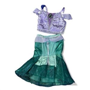 Disney Ariel The Little Mermaid Princess Kids Costume - Purple and Green